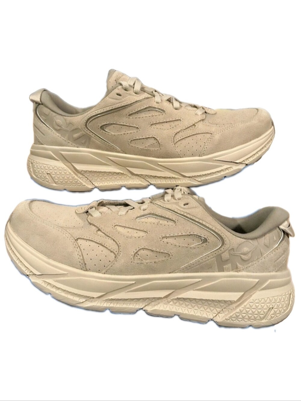 Hoka One One HOKA Clifton L Suede Country Air US Womens Sz  6 and a US Mens Sz 5 - Picture 3 of 9